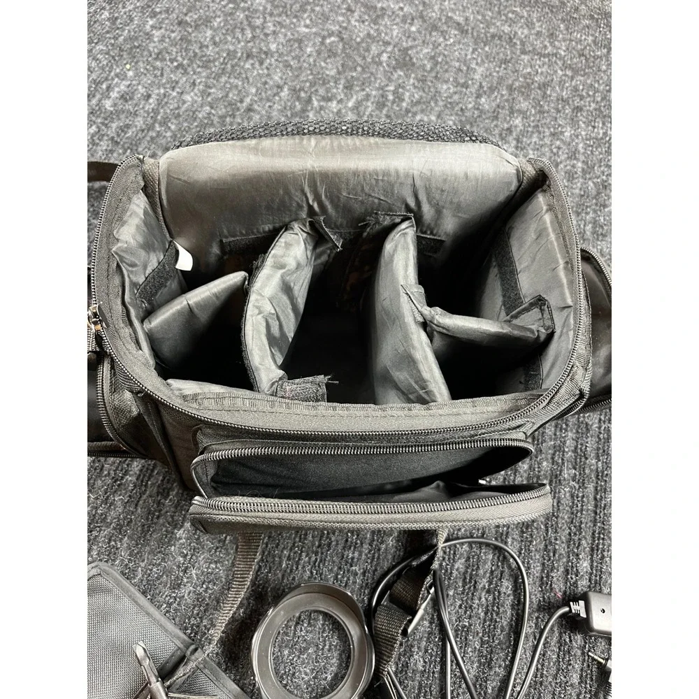 Xit Camera Bag Bundle with 2.2X Telephoto Lens Commander Remote Canon Lens Cap